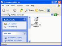 Screenshot of e-PDF Converter and Creator Printer 2.1