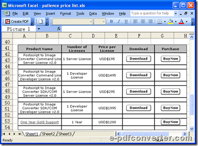 Open Excel and click ctrl + p for conversion from Excel to image