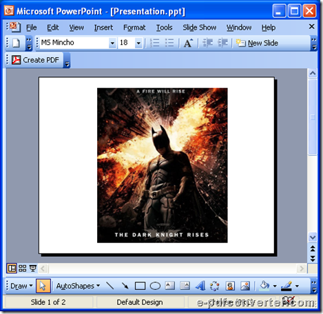Source PowerPoint file for converting PowerPoint to image later