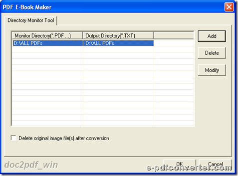 Input source directory and output directly during batch converting PDF to TXT and produce BAK files