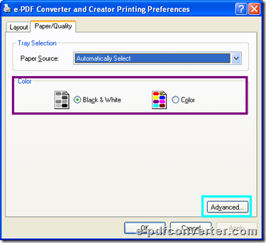 Set properties of PDF or PS during printing PS or printing PDF with virtual printer